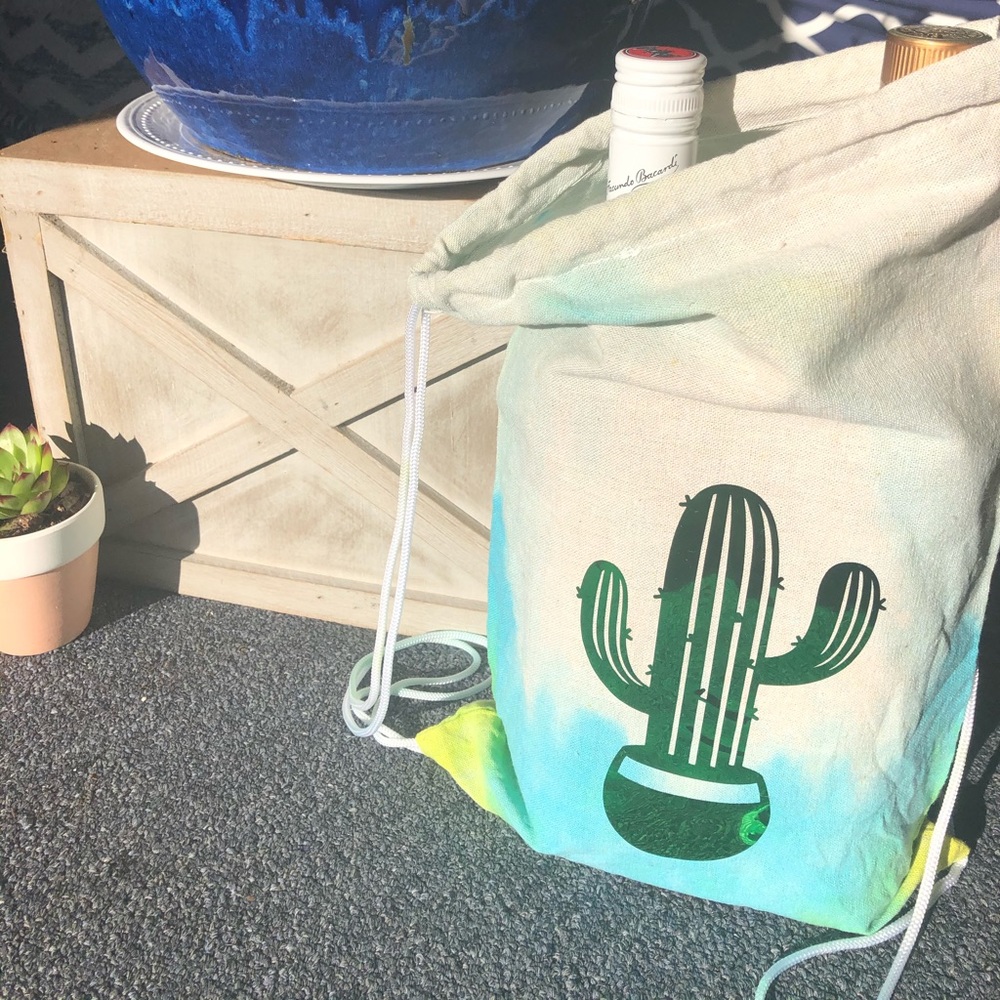 Cactus Drawstring Bag - image 1